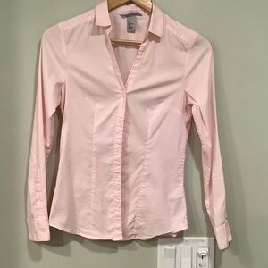 H&M Light Pink Women's Button-Down Shirt